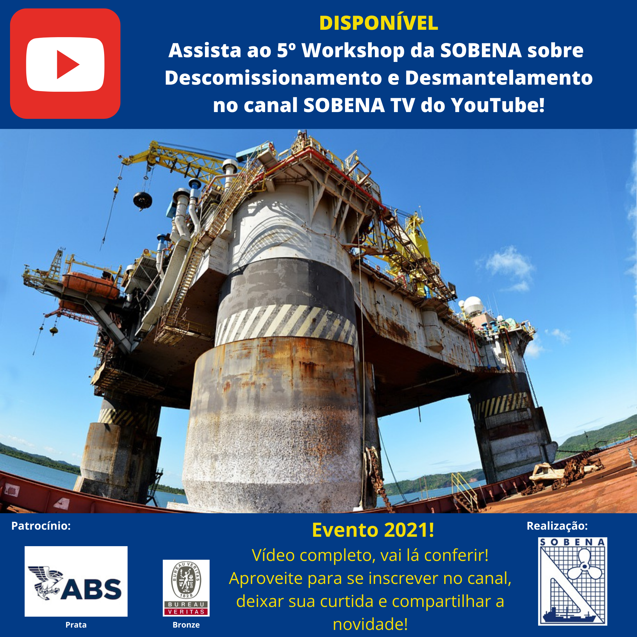 Canal SOBENA TV no YouTube